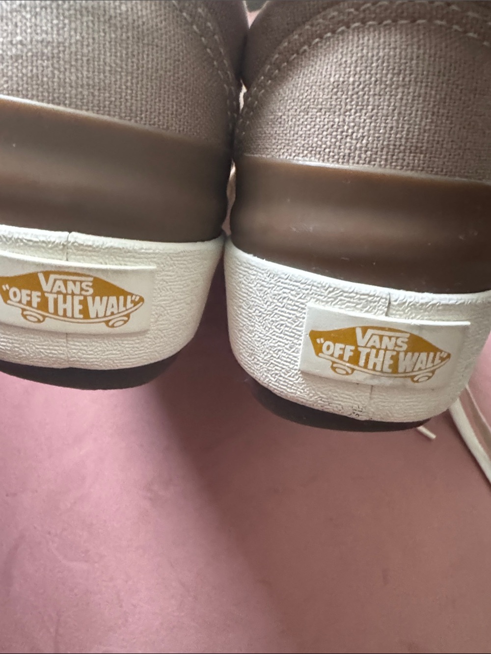 Vans Old Skool Low-Top Stacked Platform Canvas Sneakers Beige Tan Size 6 - Picture 8 of 10